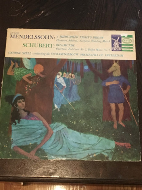 Felix Mendelssohn-Bartholdy / Franz Schubert - George Szell, Concertgebouworkest - A Midsummer Night's Dream / Rosamunde - Epic - LC 3433 - LP, Album, Mono 2172121208