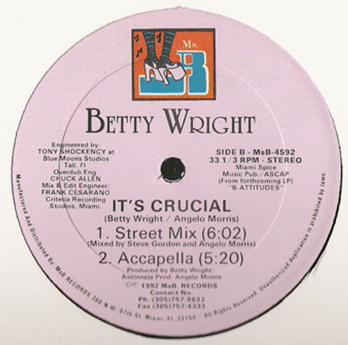Betty Wright - It's Crucial (12")