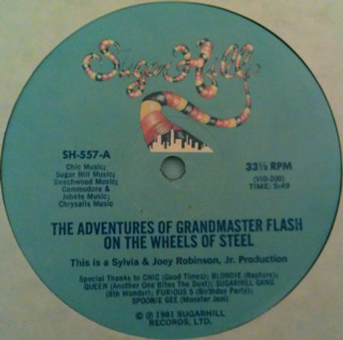 Grandmaster Flash / Grandmaster Flash And The Furious Five* - The Adventures Of Grandmaster Flash On The Wheels Of Steel / The Party Mix (12")