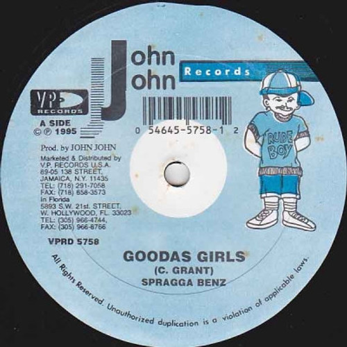 Spragga Benz - Goodas Girls (12", Single)