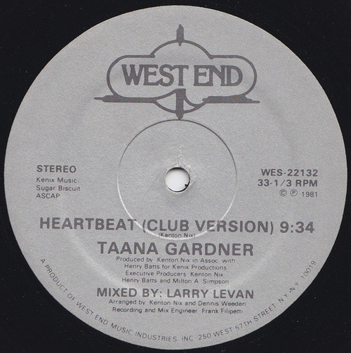 Taana Gardner - Heartbeat (12", Single)