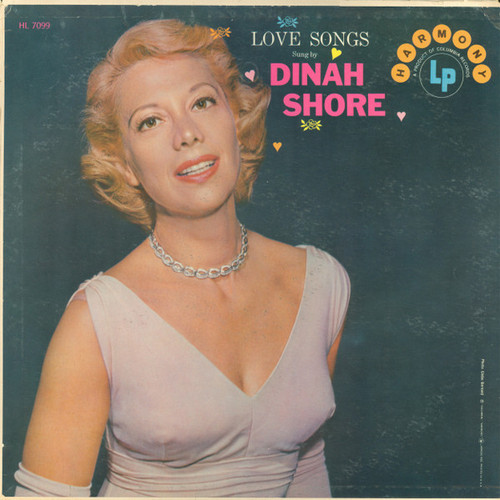 Dinah Shore - Love Songs, Sung By Dinah Shore (LP, Comp)