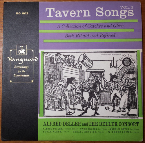 Deller Consort - Tavern Songs Vol.2 - The Bach Guild - BG-602 - LP, Mono 2237348032