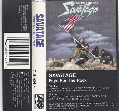 Savatage - Fight For The Rock - Atlantic - 7 81634-4 - Cass, Album, Dol 2243120284