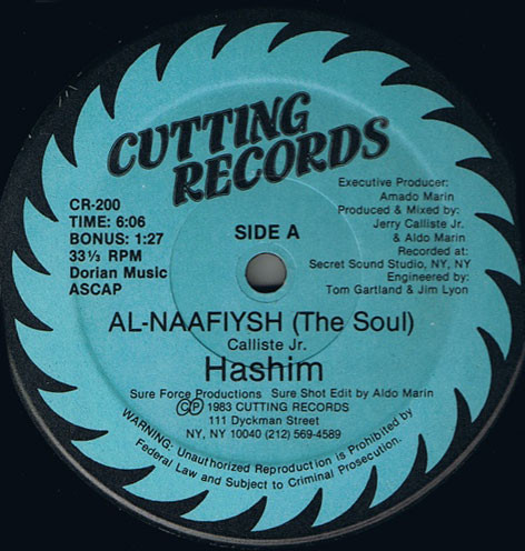 Hashim - Al-Naafiysh (The Soul) - Cutting Records - CR-200 - 12", Single 2387596348