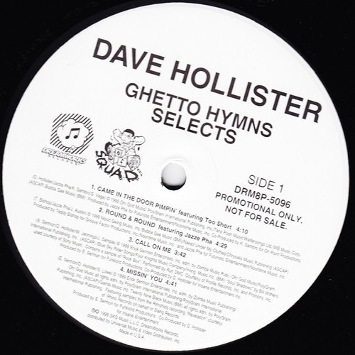 Dave Hollister - Ghetto Hymns Selects - Dreamworks Records - DRM8P-5096 - 12", Promo, Smplr 2387117599