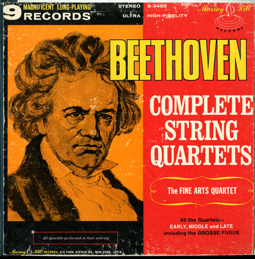 Ludwig van Beethoven, The Fine Arts Quartet - Complete String Quartets - Murray Hill Records - S-34556 - 9xLP, Album + Box 2350616680