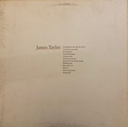 James Taylor (2) - James Taylor's Greatest Hits - Warner Bros. Records Inc. - BSK 3113 - LP, Comp, Pin 2312174866