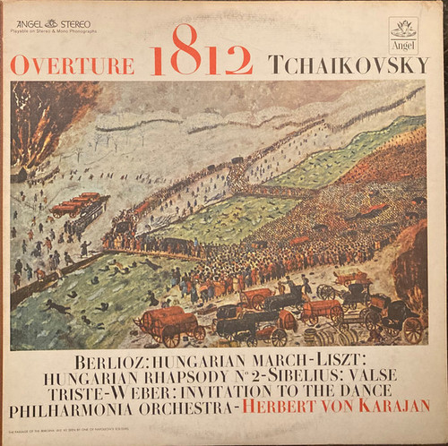 Herbert von Karajan, Philharmonia Orchestra - Overture 1812 - Angel Records, Angel Records, Angel Records - S. 35614, S 35614, 35614 - LP, Comp, Blu 2349237256