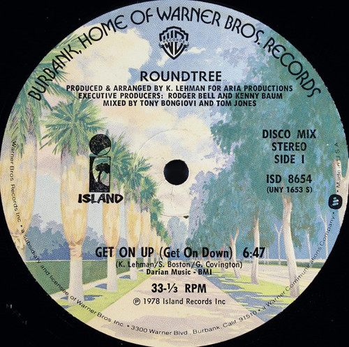 Roundtree - Get On Up (Get On Down) - Warner Bros. Records, Island Records - ISD 8654 - 12" 2286928705