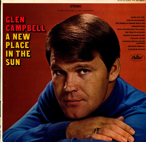 Glen Campbell - A New Place In The Sun - Capitol Records, Capitol Records - ST 2907, ST-2907 - LP, Album 2349556762