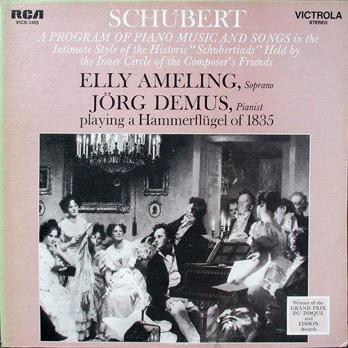 Franz Schubert ‚Äì Elly Ameling, J√∂rg Demus - A Program Of Piano Music And Songs - RCA Victrola - VICS-1405 - LP 2269212910