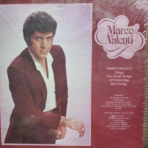 Marco Valenti - Sings The Great Songs Of Yesterday and Today - Out Of Town Distributors - OTD-8005 - LP, Album 2356032982
