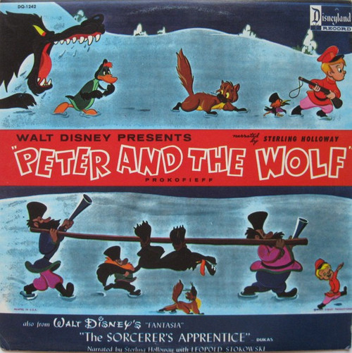 Various - Peter And The Wolf / The Sorcerer's Apprentice - Disneyland - DQ-1242 - LP, Album, Yel 2314877119