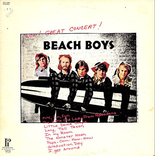 The Beach Boys - Wow! Great Concert! - Pickwick/33 Records - SPC-3309 - LP, Album, RE 2288737513