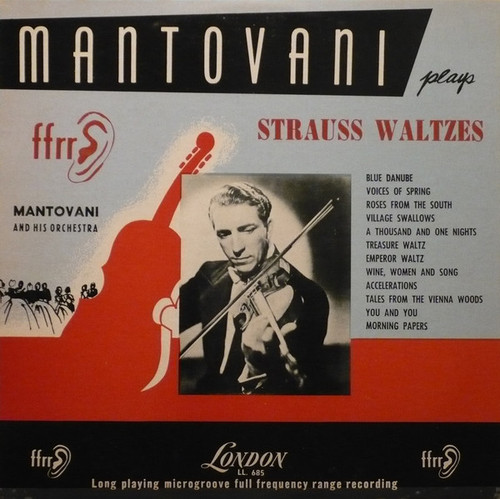 Johann Strauss Jr. / Mantovani And His Orchestra - Strauss Waltzes - London Records, London Records - LL 685, LL.685 - LP, Album, Mono 2263458349