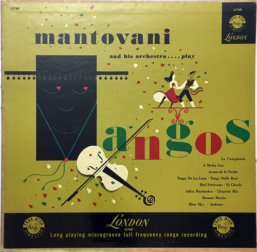 Mantovani And His Orchestra - Play Tangos - London Records, London Records, London Records, London Records - LL768, LL.768, LL 768, LL-768 - LP, Album 2309341357