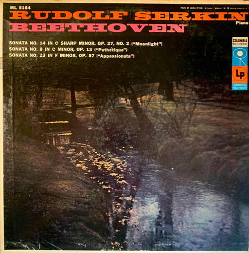 Ludwig van Beethoven / Rudolf Serkin - Sonata No. 14, Sonata No. 8, Sonata No. 23 - Columbia Masterworks - ML 5164 - LP, Album 2349386731