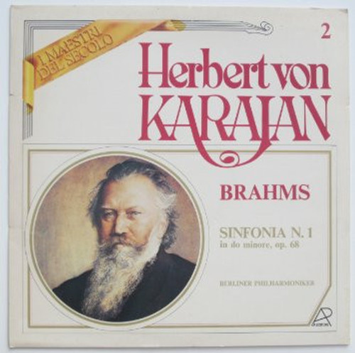 Herbert von Karajan, Johannes Brahms, Berliner Philharmoniker - Sinfonia N. 1 In Do Minore, Op. 68 - A.Pi. Editore - A.P.E. 1202 - LP, Album, Mono 2369389555