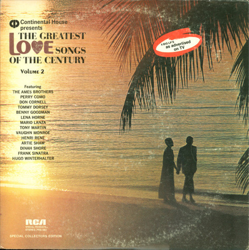 Various - The Greatest Love Songs Of The Century, Volume 2 - RCA Special Products, RCA Victor - PRS-383 - LP, Comp 2269203571