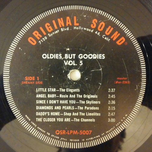 Various - Oldies But Goodies Vol. 5 - Original Sound - OSR-LPM-5007 - LP, Album, Comp, Mono, Scr 2291302444
