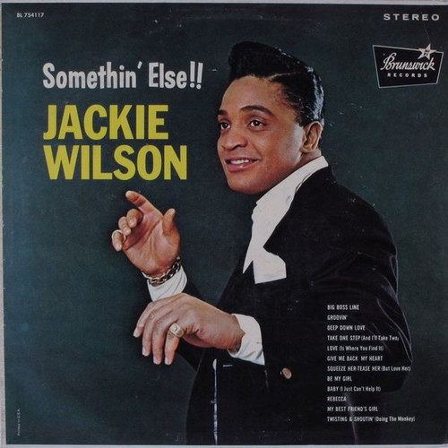 Jackie Wilson - Somethin' Else!! - Brunswick - BL 754117 - LP, Album, Glo 2370352423