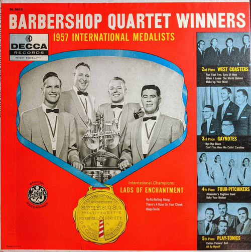 Various - Barbershop Quartet Winners 1957 International Winners - Decca - DL 8615 - LP, Album, Mono 2286134824
