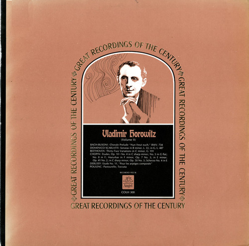 Vladimir Horowitz, Johann Sebastian Bach, Domenico Scarlatti, Ludwig van Beethoven, Fr√©d√©ric Chopin, Claude Debussy, Francis Poulenc - Piano Recital (Volume II) - Angel Records - COLH 300 - LP, Album 2356182028