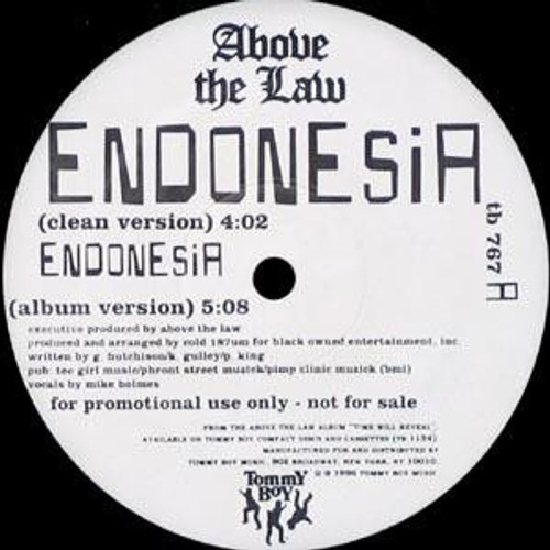 Above The Law - Endonesia - Tommy Boy - TB 767 - 12", Promo 2369009305
