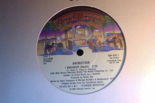 Animotion - I Engineer - Casablanca - 884 433-1 - 12", Promo 2388604423