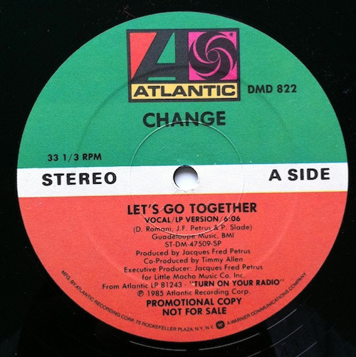 Change - Let's Go Together - Atlantic - DMD 822 - 12", Maxi, Promo 2287438669