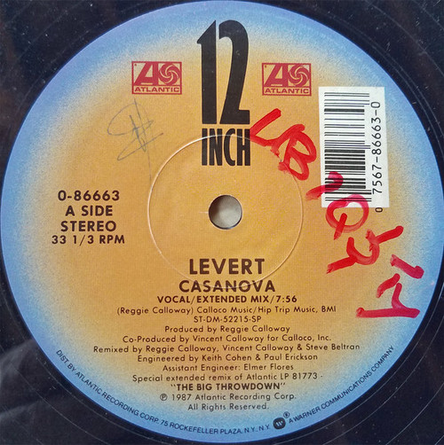 Levert - Casanova / Throwdown - Atlantic - 0-86663 - 12", Single, SRC 2261964589