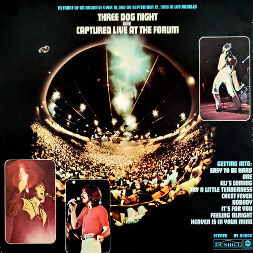 Three Dog Night - Captured Live At The Forum (LP, Album, Pit)