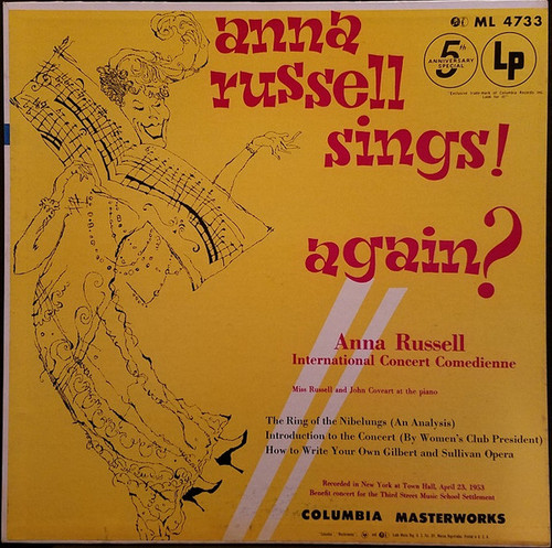 Anna Russell - Anna Russell Sings! Again? - Columbia Masterworks - ML 4733 - LP, RP 2371321540