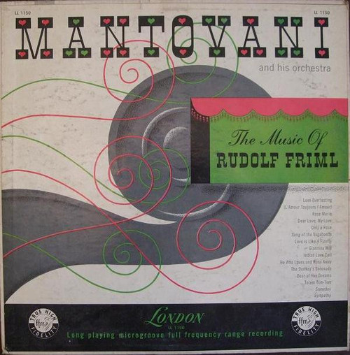 Mantovani And His Orchestra - The Music Of Rudolf Friml - London Records, London Records - LL 1150, LL.1150 - LP, Album 2351111938