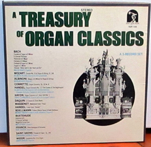 Various - A Treasury Of Organ Classics - Sine Qua Non - SQN 108 - 5xLP, Comp + Box 2368799494
