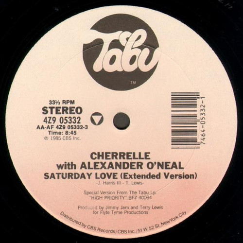Cherrelle With Alexander O'Neal - Saturday Love (12", Pit)