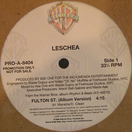 Leschea - Fulton St. (12", Promo)
