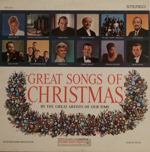 Various - Great Songs Of Christmas (By The Great Artists Of Our Time) - Columbia Special Products, Columbia Special Products - CSP 155 S, CSP 155S - LP, Album, Comp, Ltd 2316595744