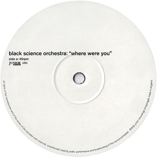 Black Science Orchestra - Where Were You (12")