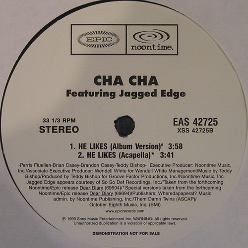 Cha Cha - He Likes - Epic - EAS 42725 - 12", Promo 2277033823