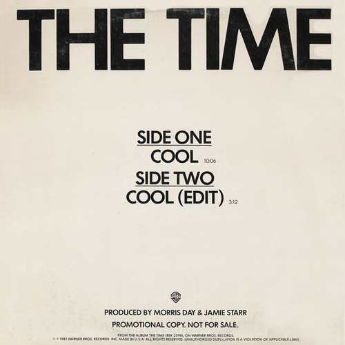 The Time - Cool - Warner Bros. Records - PRO-A-994 - 12", Single, Promo 2376589537