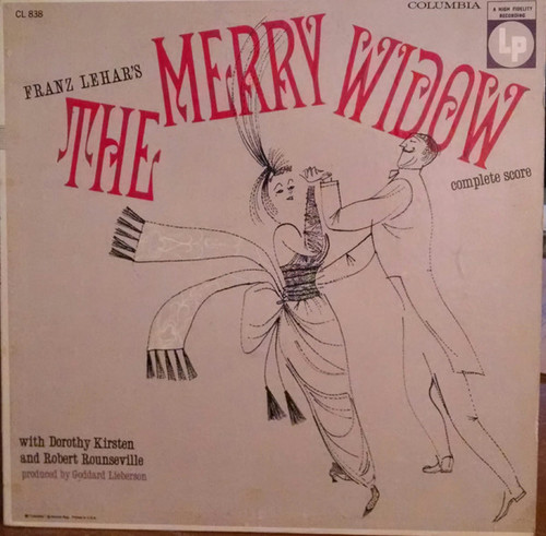 Dorothy Kirsten, Robert Rounseville - Franz Lehar's The Merry Widow - Columbia, Columbia - ML 4666, CL 838 - LP, Album 2294255812