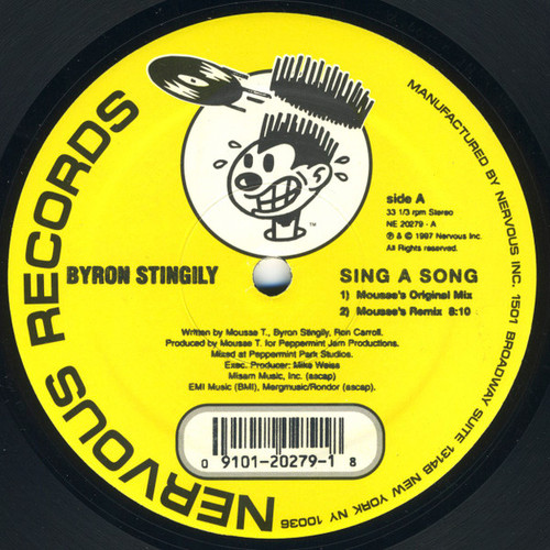 Byron Stingily - Sing A Song (12", Single)
