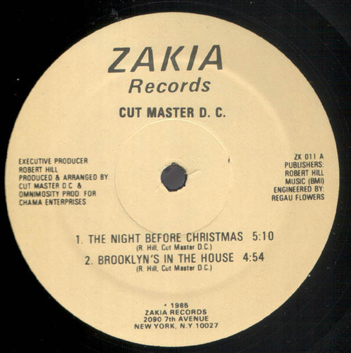 Cutmaster D.C. - The Night Before Christmas / Brooklyn's In The House - Zakia Records - ZK 011 - 12" 2494880594