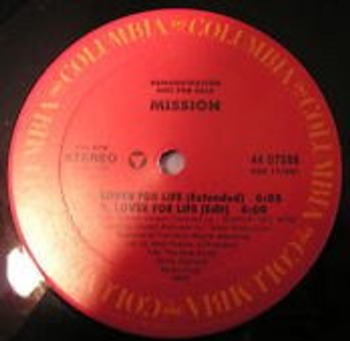 Mission (2) - Lover For Life - Columbia - 44 07586 - 12", Promo 2493028562