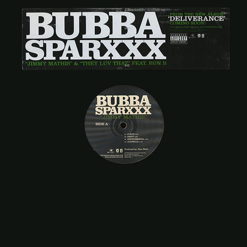 Bubba Sparxxx - Jimmy Mathis - Interscope Records - INTR-10941-1 - 12", Promo 2508230054