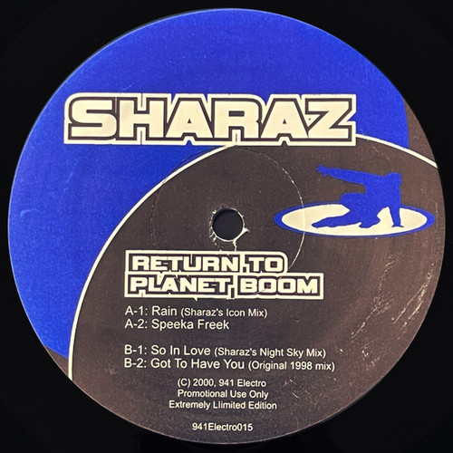 DJ Sharaz - Return To Planet Boom - 941 Electro - 941-015 - 12", Ltd 2461340918