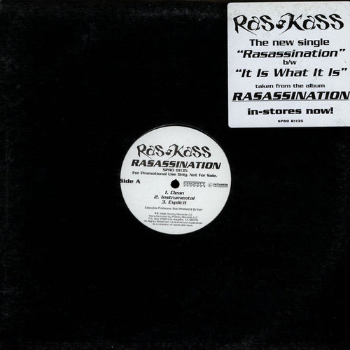 Ras Kass - Rasassination / It Is What It Is - Priority Records, Patchwerk Recordings - SPRO 81135 - 12", Promo 2463766907