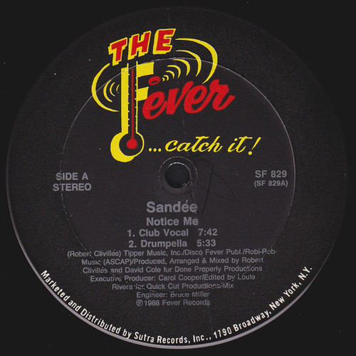 Sandee - Notice Me - Fever Records - SF 829 - 12" 2492764322